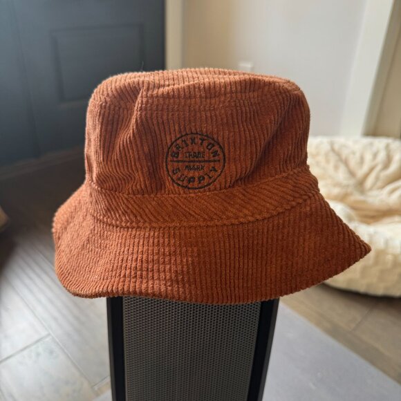 Brixton Oath Corduroy Packable Bucket Hat Red Burnt Orange Medium Round Top main image 10